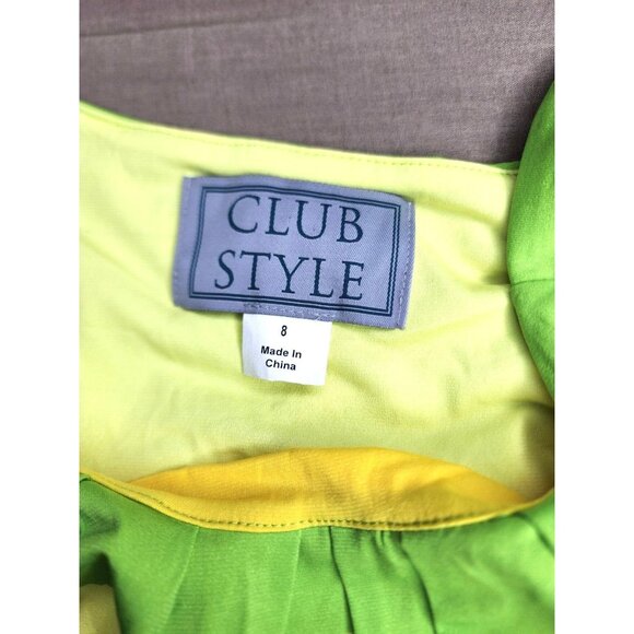 Rare Club Style Yellow Polyester Spandex Fitted Nightgown/Leisure Dress Size 8 - Picture 2 of 15